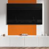 Self-adhesive Decoration with Graphics for Office or Study 120x60 Cm Orange Color