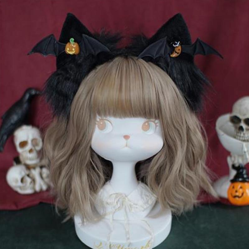 Cute Cat Ear Hair Clips Animal Foxes Fur Headpiece Halloween Animes Cosplay Headpieces Women Headwear Hair Accessories