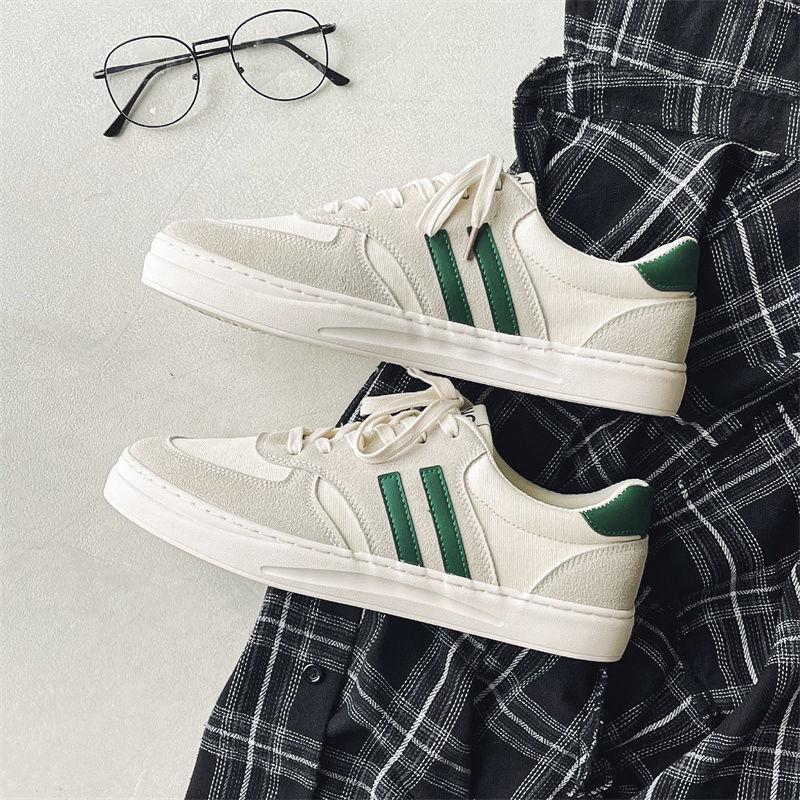 

Canvas shoes men s 2025 new color matching boys little white shoes board shoes Korean version versatile trend shoes men s trendy shoes 1281 44