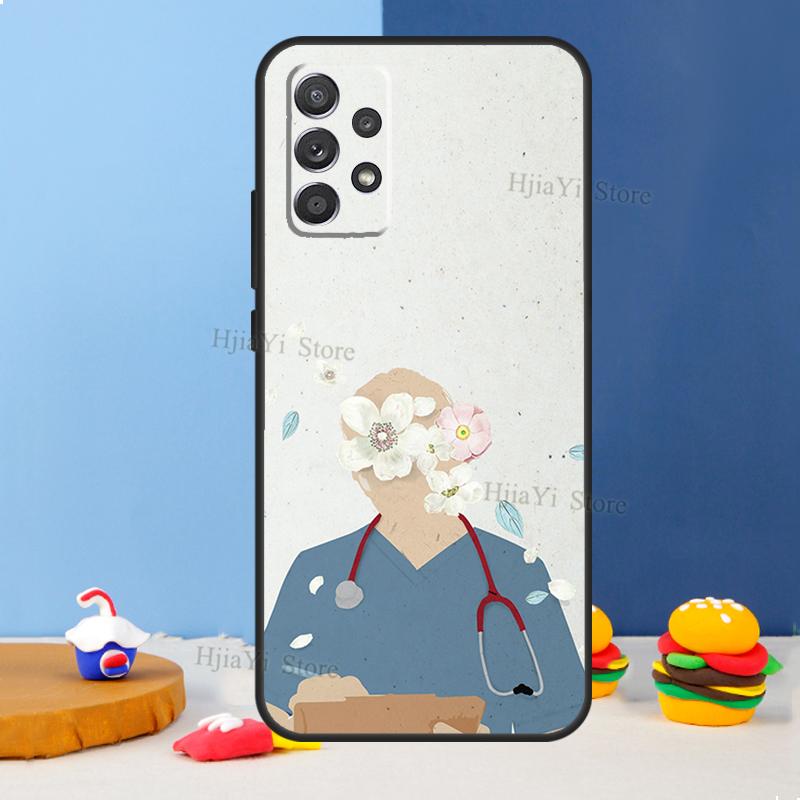 Nurse Medical Medicine Health Case For Samsung A54 A34 A14 A13 A23 A33 A53 A73 A51 A71 A72 A12 A22 A32 A42 A52 Back Cover