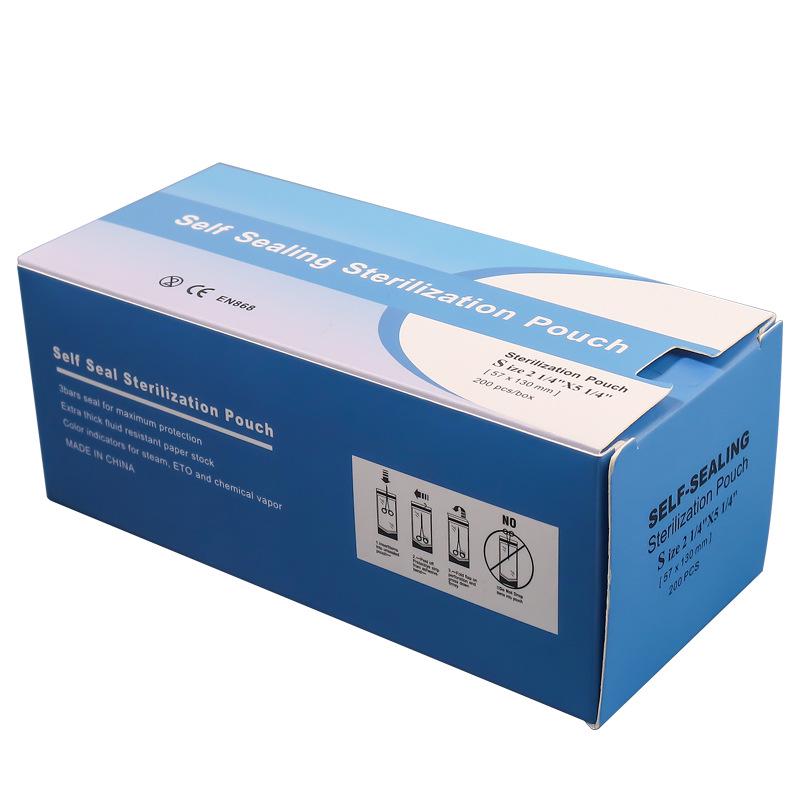 Samouzavírací sterilizační sáček odolný vůči vysokým teplotám pro manikúrní nástroje