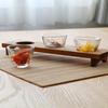 ADERIA Hand-Bound Three-Flavor Sake Cup Set with Wooden Stand, 90ml, Gift Box Included, Made in Japan, Dishwasher Safe, Sake Cup, Glassware, Cold Sake