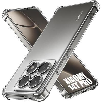 Case for Xiaomi 14T Pro - Shockproof Silicone Anti-Scratch Transparent Slim Reinforced Corners