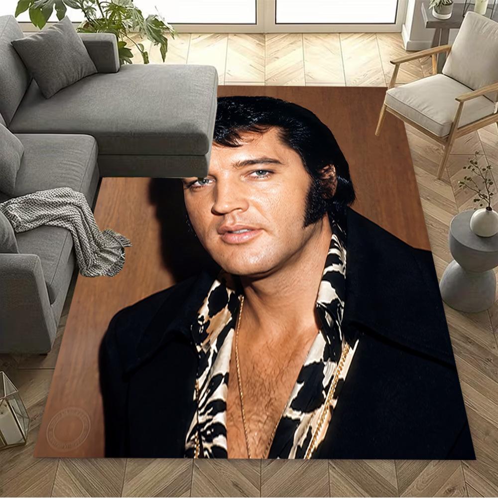 Elvis Presley's Iconic Style Floor Rug Office Rug Design for Foyer Decorate room Living Rooms Hallway Antislip Carpet Decorate Offices