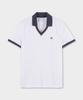 BROOKS BROTHERS Slim Fit Tennis V-Neck Short Sleeve Polo (White) (Bbntmf9081Afm)