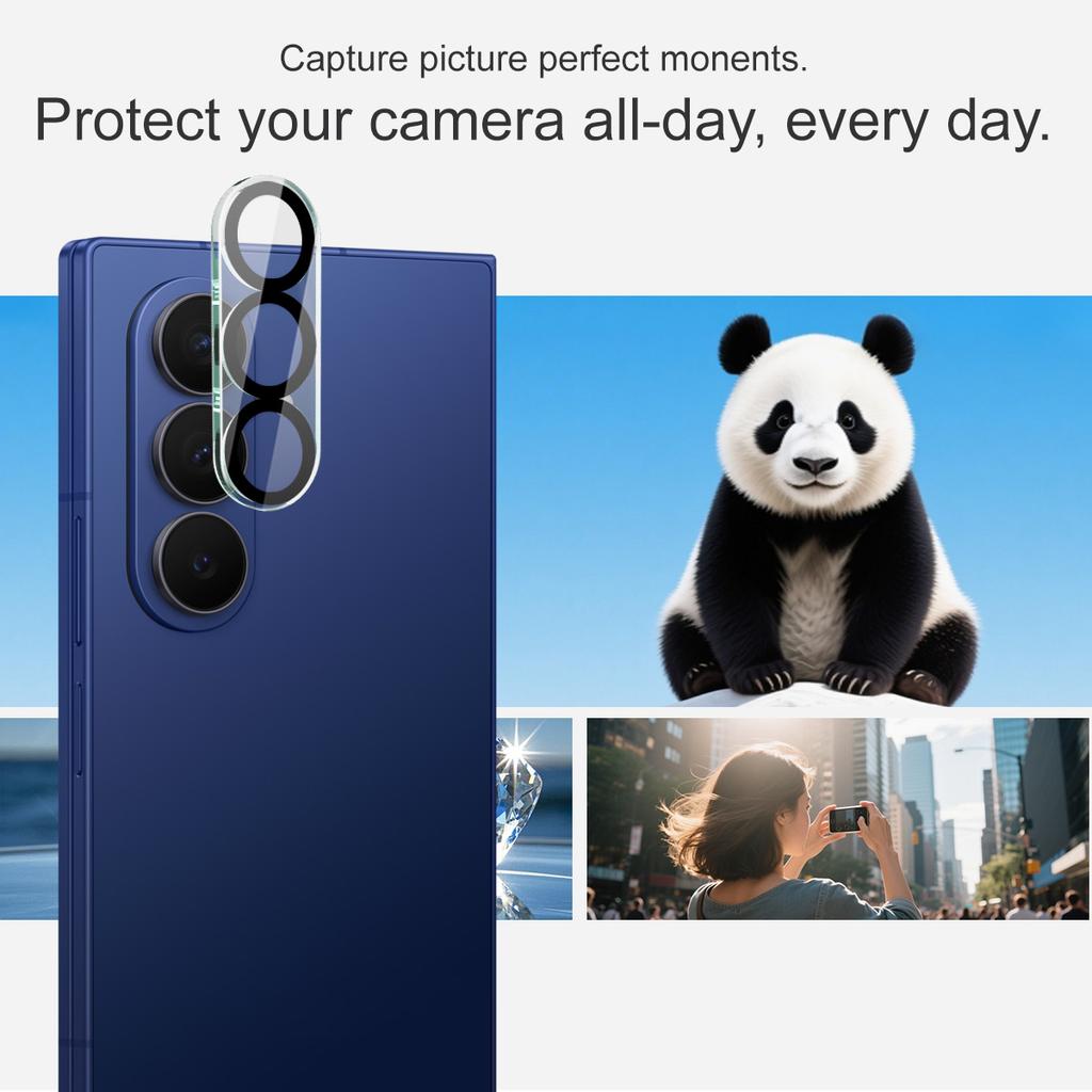 Für Samsung Galaxy Z Fold 8 Fold8 5G Glas IMAK High Definition Integriertes Glas Linsenfolie Schwarzes Augen Design
