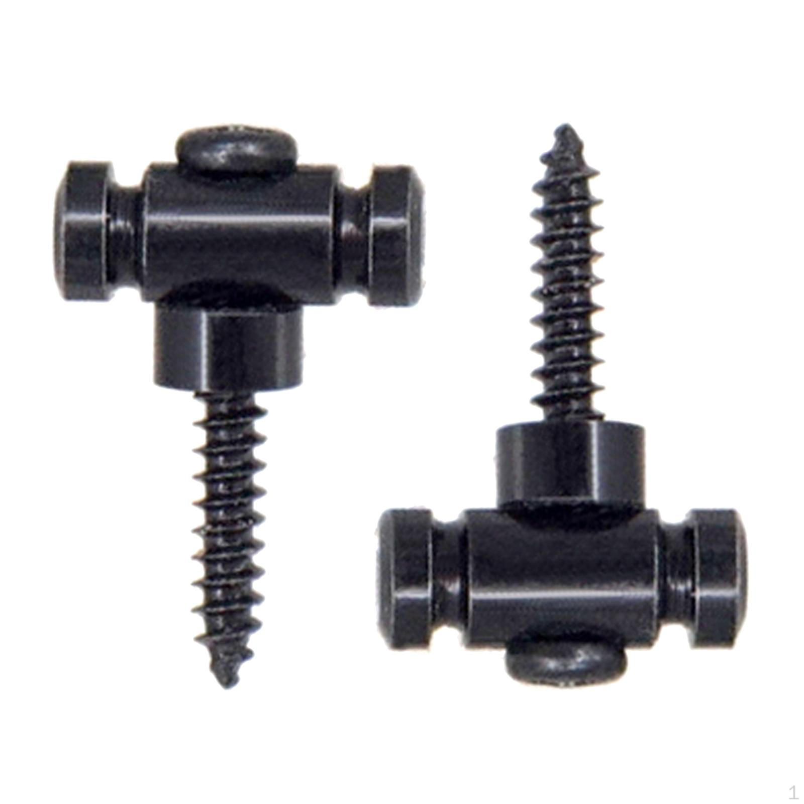 

2 Pack of Roller String Trees for Electric Guitar Retention Black