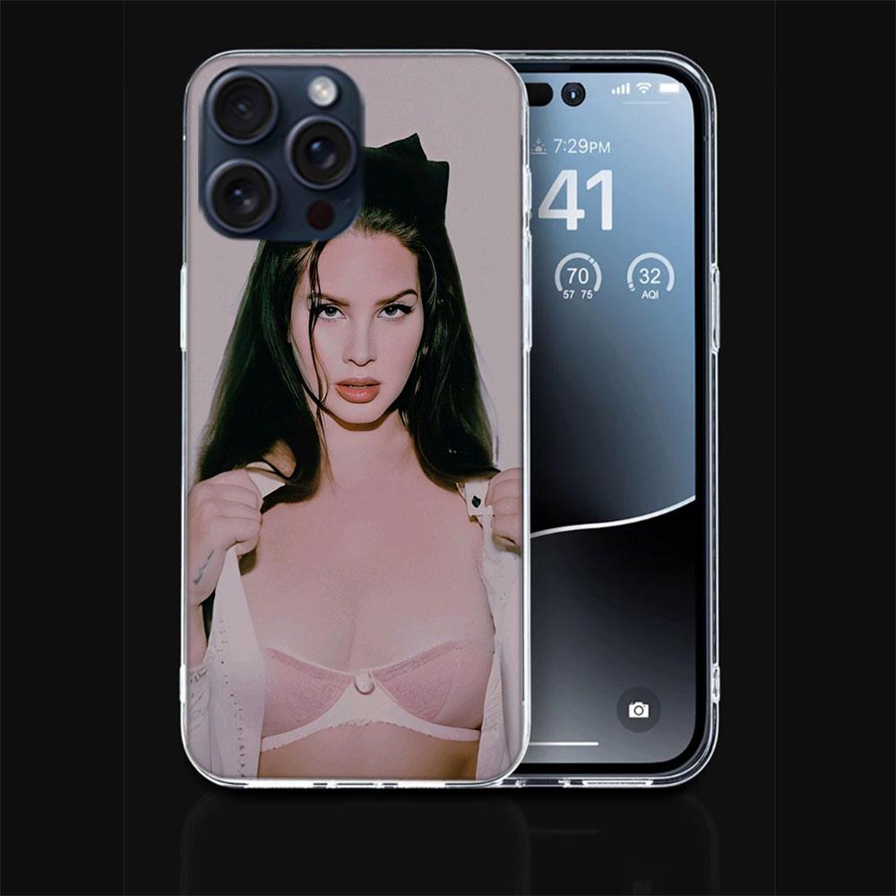 Singer Lana D-Del Rey Clear Phone Case For Iphone 17 Air 16 Pro Max 15 Pro 14 Plus 17E 16E 11 13 12 Mini Cover Cases Fundas Cell