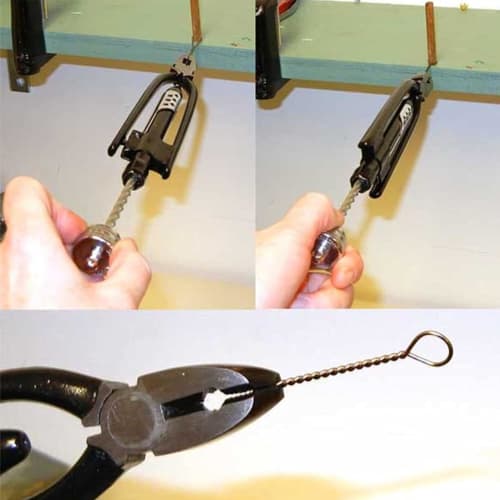 HYCDIYTS Wire Twister, a wire twisting pliers for locking bolts and nuts, designed specifically for wiring work. 210mm long, fits wires up to 3mm in d