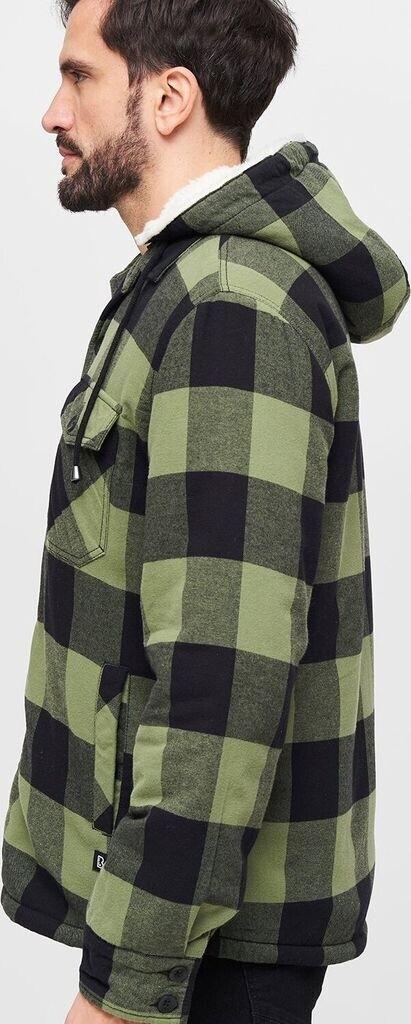 Winter Jacket Brandit Lumberjacket Hooded Black/olive