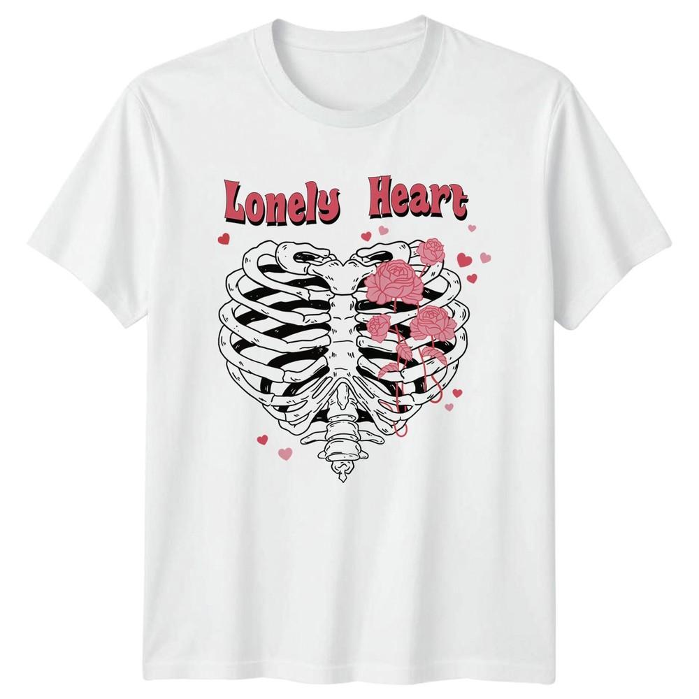 Lonely Heart Roses Floral Unisexs TShirt Unisexs Tee Graphic Unisex Top S