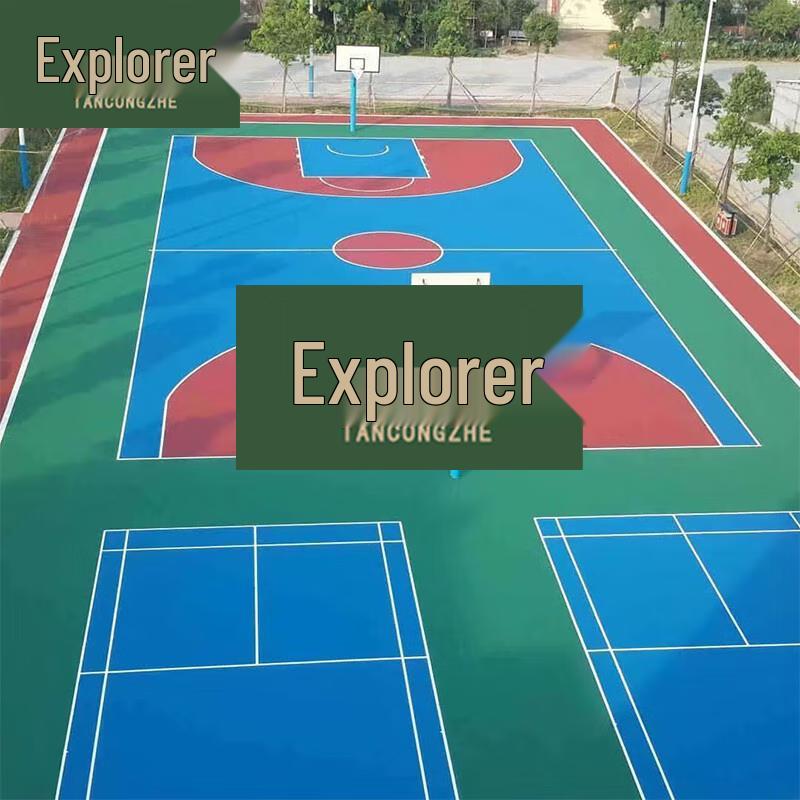 Outdoor Silicone PU Basketball Court Flooring