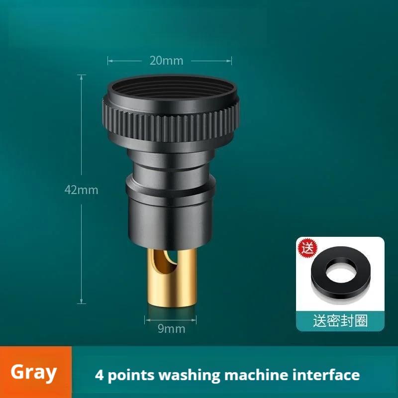 Stainless Steel G1/2 1 In Two Out Double Control Washing Machine Faucet Toilet Triangle Valve Faucet Accessory
