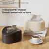 Tissue Box Cover Rounded Corners Tissue Box Holder Spring Support Tissue Dispenser for Home Living Room Bedroom Office Use