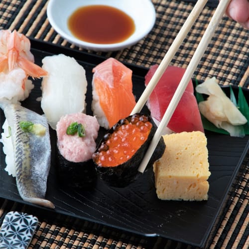 Strix Design Disposable Bamboo Chopsticks, Tensuke Pattern, 100 Pairs, 20cm, Commercial Use, Large Capacity, SD-705