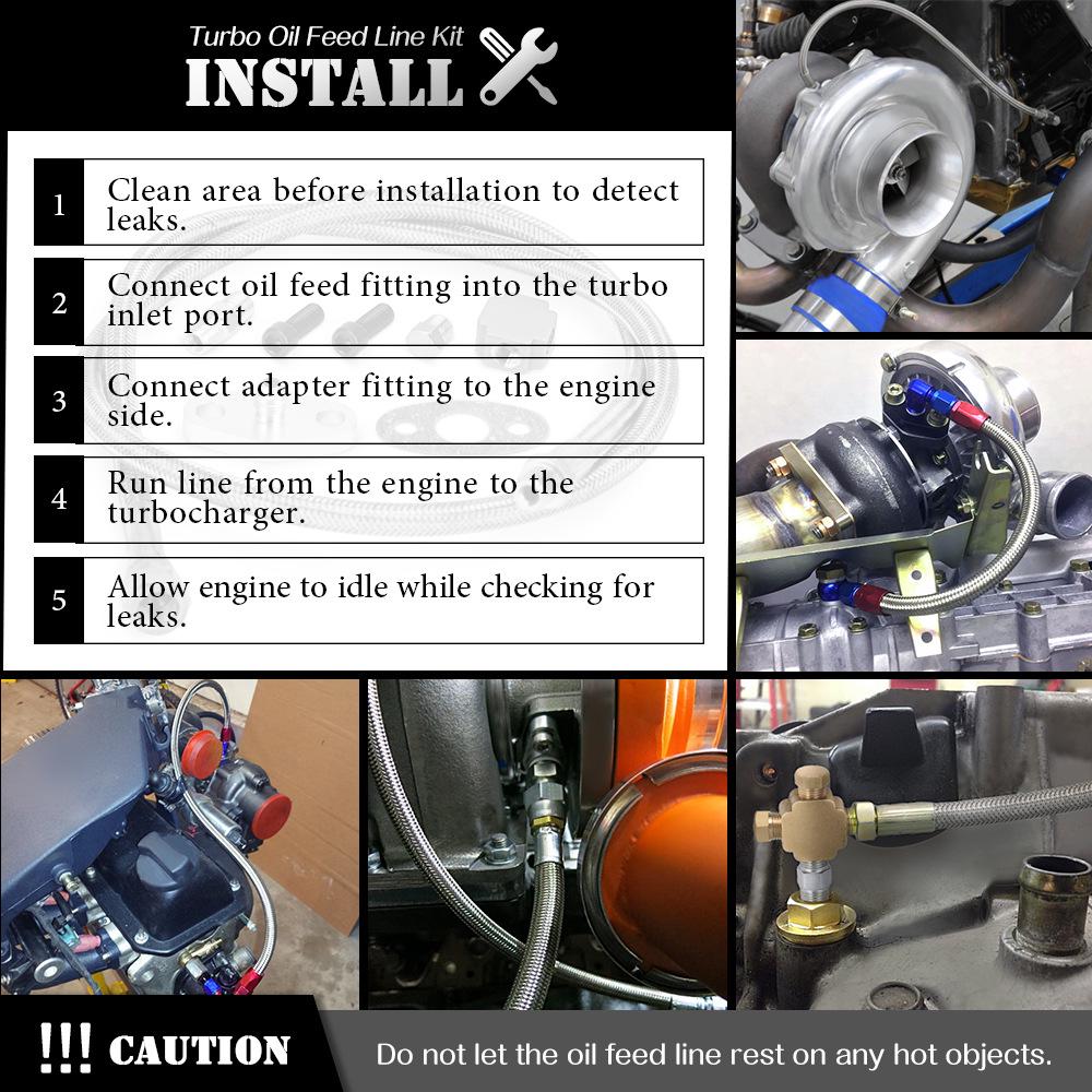 Universal Turbocharger Fuel Line Accessories for T3 T4 Auto Parts