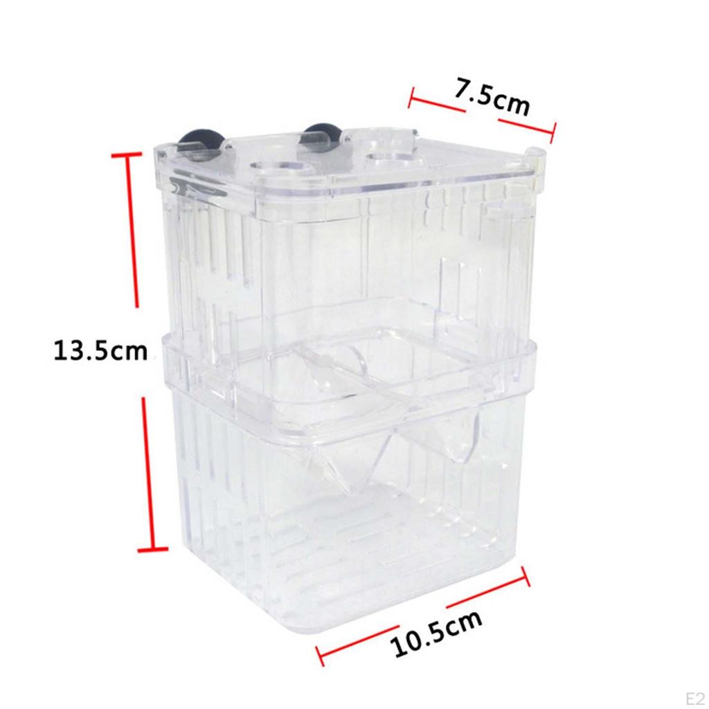 Breeding Box Fish Tank Reptile Hatchery Aquatic Pet Case for Small Animals Tortoises
