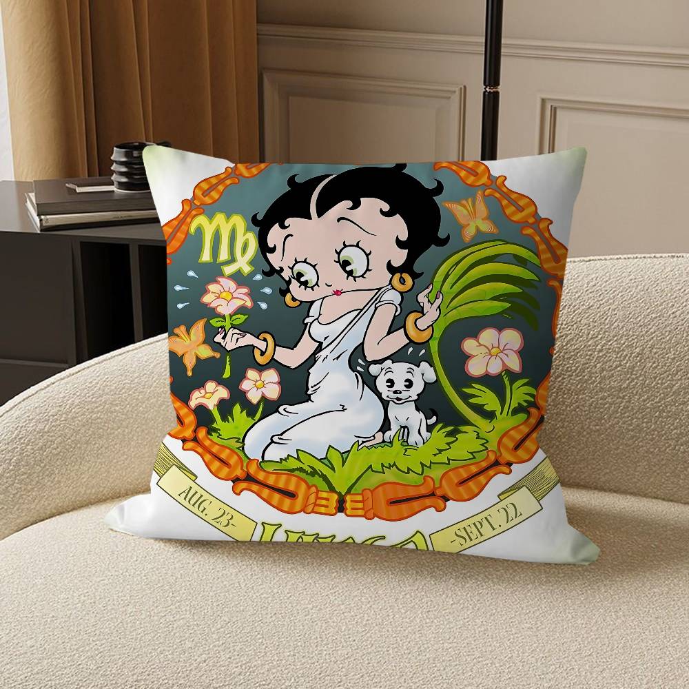 Cute B-Betty Boop Personalized Pillow Dust Cover Bedroom Kids Party Decoration Pillowcase Birthday Children Gift