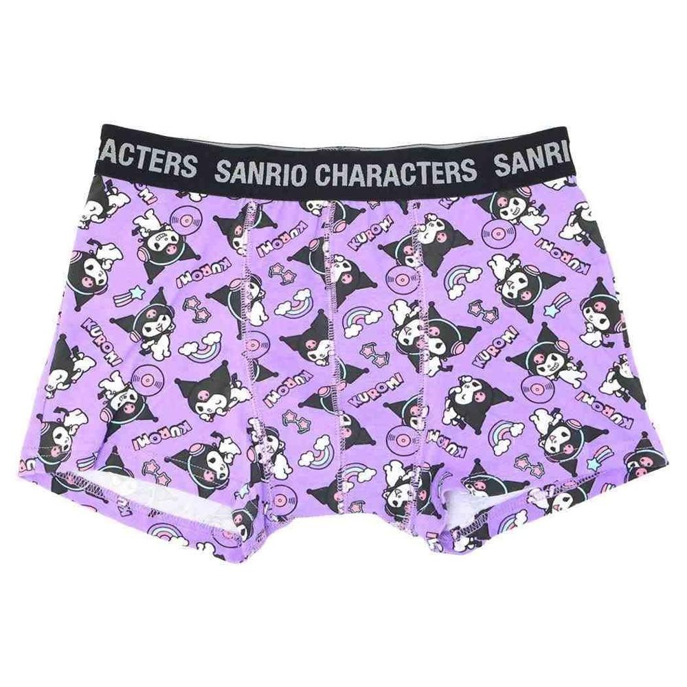[Small Planet] Kuromi [Men s Underwear] Boxer Briefs Headphones Sanrio [L Size]