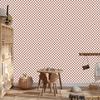 Beige and white checkerboard wallpaper for living room and bedroom 50x1000