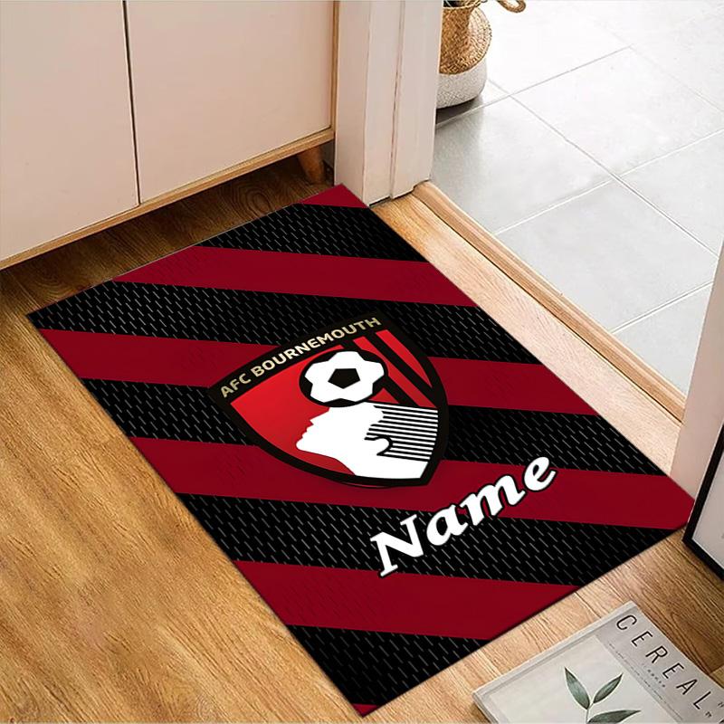 Custom Name AFC Football Crest Rug Game Carpet, Floor Mat for Bedroom Living Room Entryway Rug, Home Decor Idea Gift for Christmas Birthday
