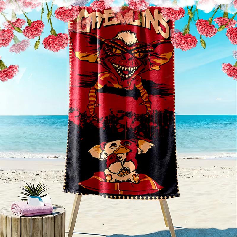 Gremlins 35th Anniversary: Chaos Unwrapped beach towel Beach towel for vacation photos Outdoor camping seaside Outdoor pool towel