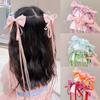 Bow Tie Ribbon Children Hair Clip Sweet Lovely Girl Multicoloured Bowknot Hairpin Versatile Hair Accessory