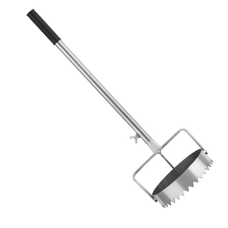 Fém lyukasztó zöldségültetéshez és átültetéshez mezőgazdasági fóliához műanyag fóliák lyukasztó kertészeti szerszám