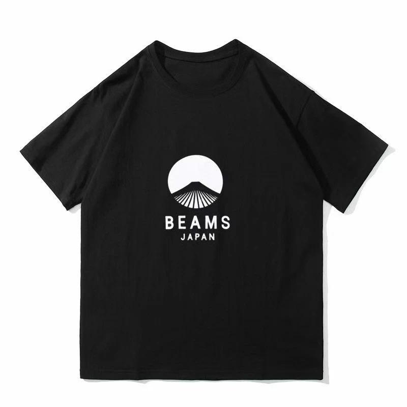 High Quality Tiger Mount Print BEAMS JAPAN T-shirt Soft Comfy Crew Neck Tops Unisex All Matching Beams Tees Short Sleeve Tops