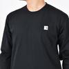 The North Face Long Sleeve Small Box Logo UV Size O Men's Tee, Quick-Drying, Protection, Anti-Static, White,
