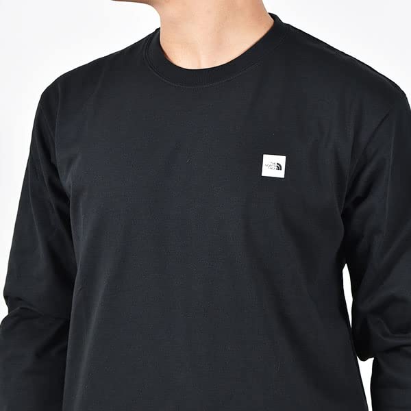 The North Face Long Sleeve Small Box Logo UV Size O Men's Tee, Quick-Drying, Protection, Anti-Static, White,