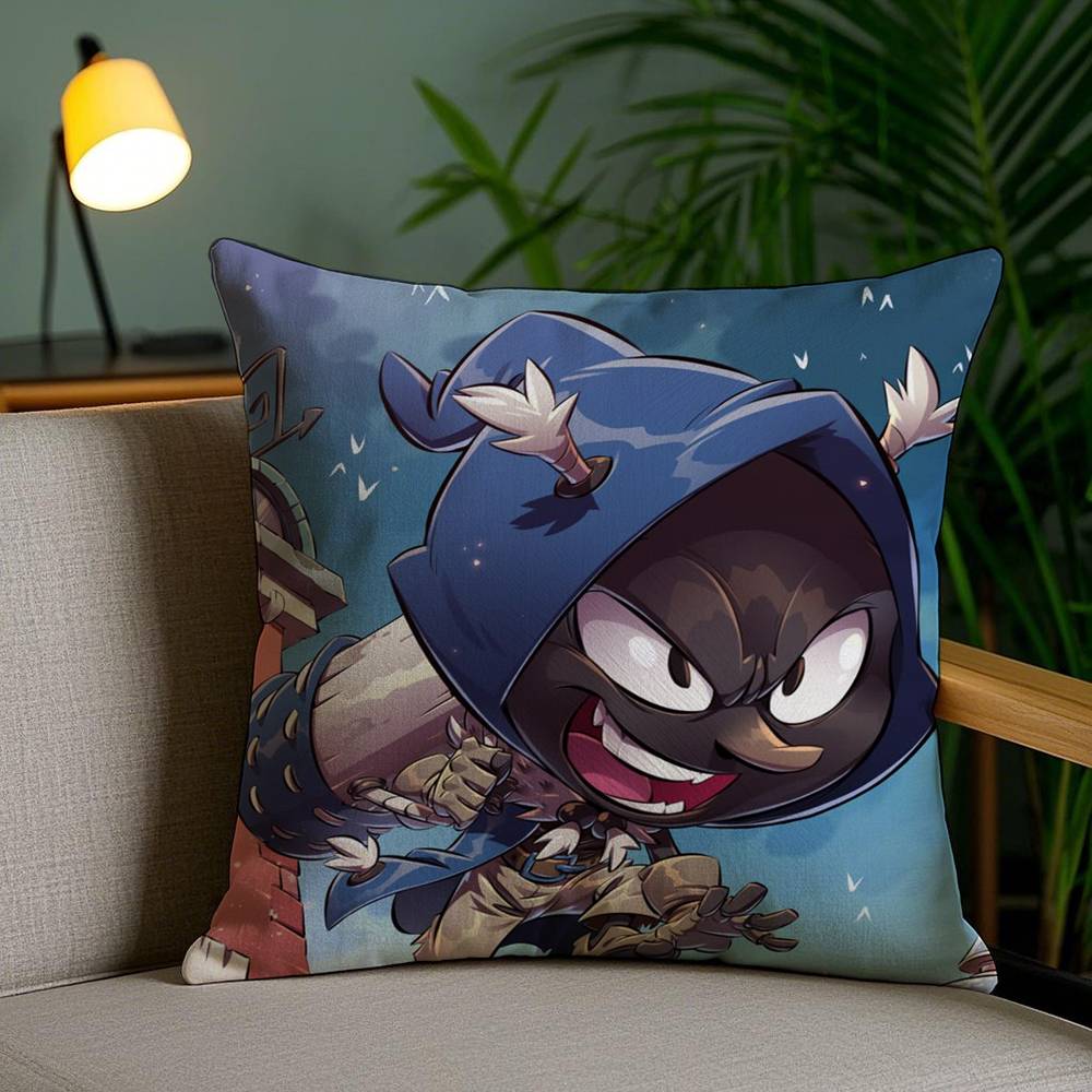 Game D-Dofus Pillow Case Home Dorm Chair Back Short Plush Double-sided Printing Office Nap Time Cushion Cover