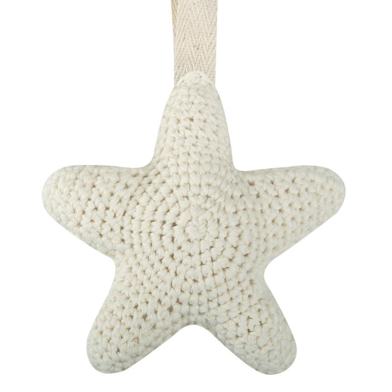 

Upgraded Star-Shape Baby Pacifier Hanging Decorations Cute Babies Pacifier Holder Newborn Baby Accessory Cotton-material