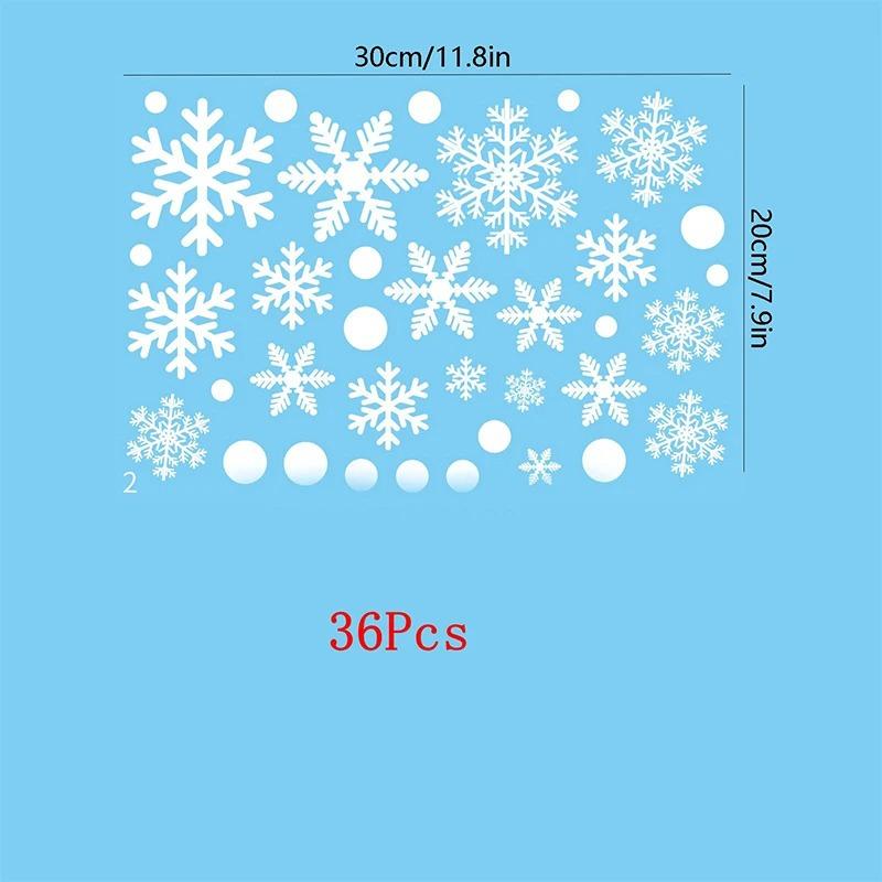 20X30CM Christmas Decor Window Snowflake Stickers Glass Window Stickers for Christmas Supplies Home Room New Year Gift Navidad