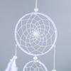 soft white feather white feather wall hanging 17.72in white handmade ethnic feather decor car interior feather ornament