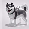 Hair Grooming Dog Hair Storage Box Transparent Puppy Pendants Cartoon Pet Hair Keychain  Backpack