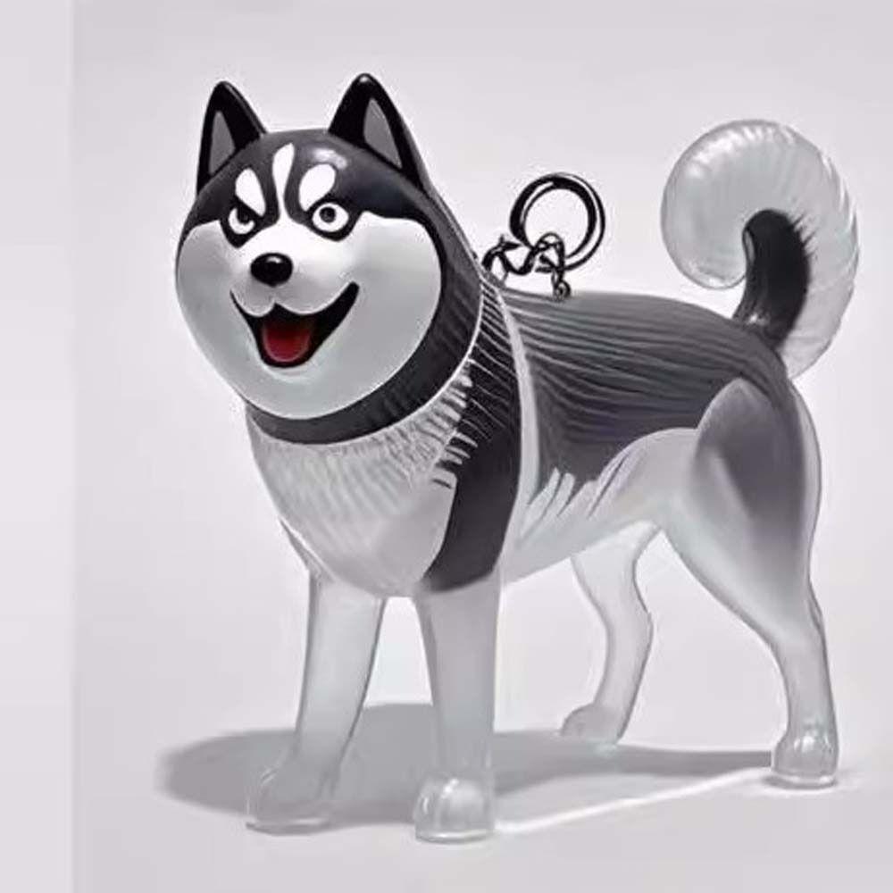 Hair Grooming Dog Hair Storage Box Transparent Puppy Pendants Cartoon Pet Hair Keychain  Backpack