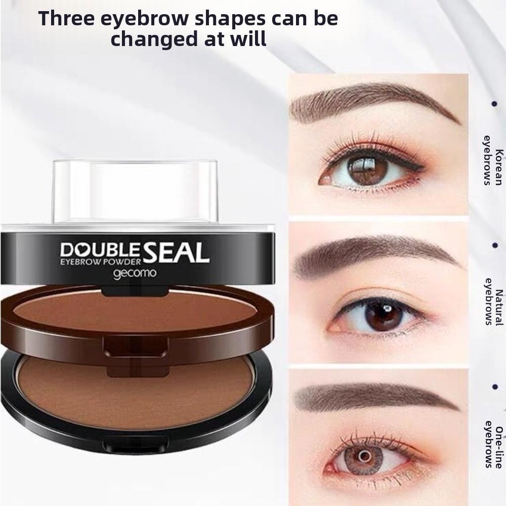 Perfect Shape 2 Colors Eyebrow Seal Stamp Quick Make Up Lazy Person Brow Stamps Girl