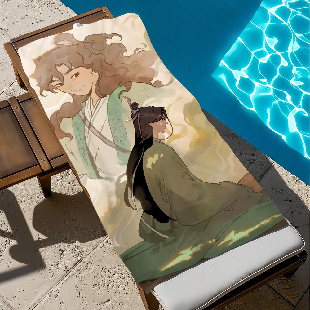 The S-scum Villains cute Self-Saving Towel Beach Quick Dry Soft Pool Towels Gift for Travel Gym Shower Camping sports