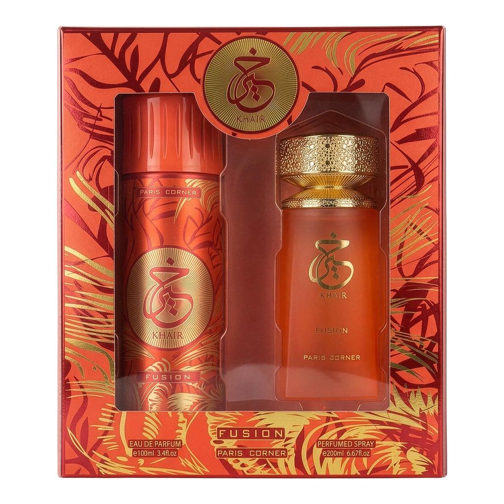 Paris Corner Khair Fusion Eau De Parfum 100ml + Deodorant Spray 200ml