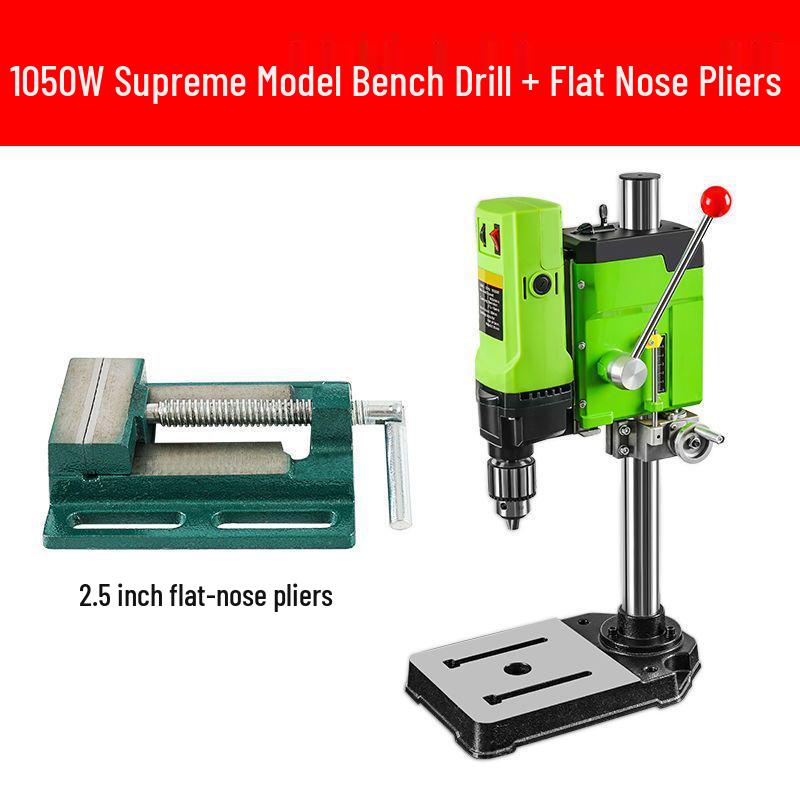 High-Precision Mini Drill Press 220V: Industrial Grade Electric Bench Drill for Multifunctional Household Use