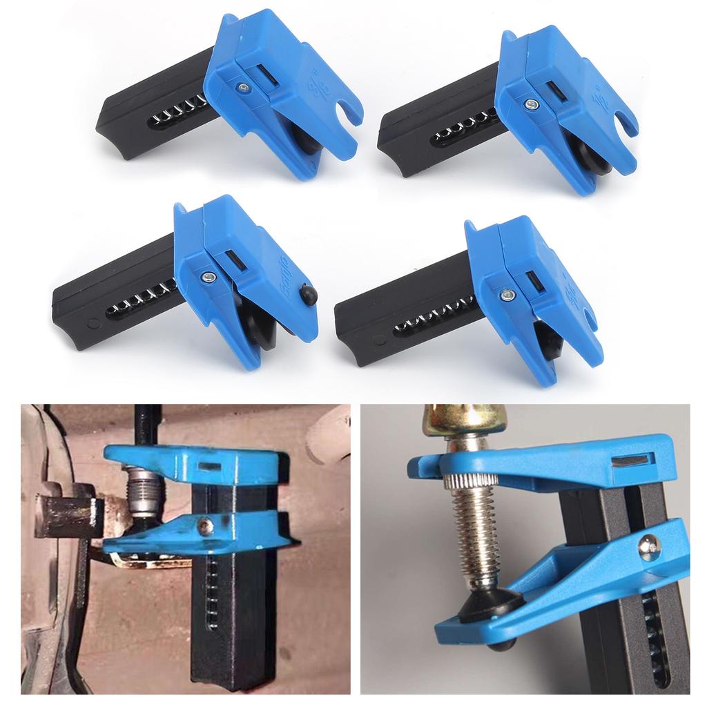 Vertical pipe clamp, brake hose clamp and nozzle clamp, made of highly bending-resistant ABS material, with high and pressure resistance, for c