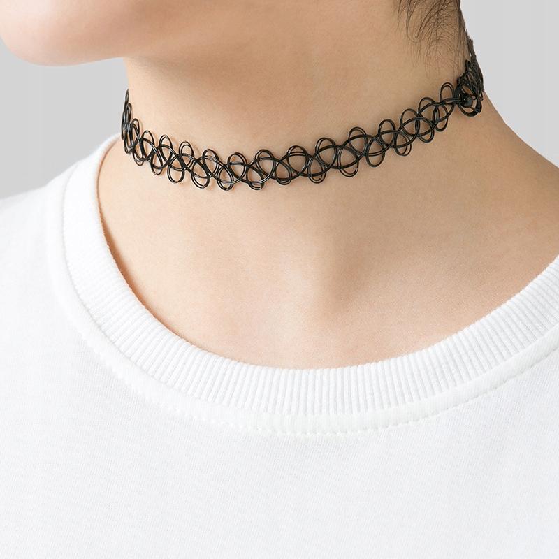 Collana Girocollo Gotica Nera Classica Gotica Ch12