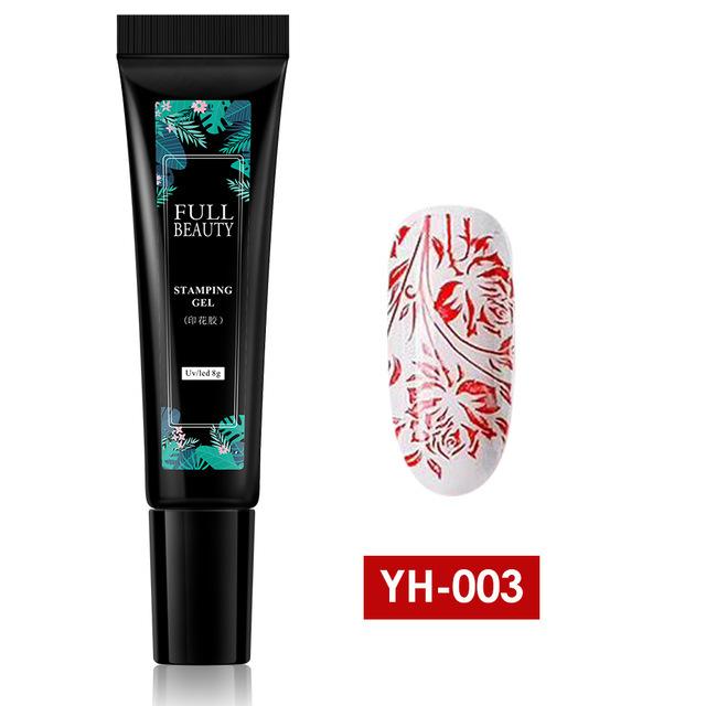 

5 мл Гель-лак для ногтей Штамповочная краска Гибридный лак УФ-лаки для ногтей Маникюрная пластина для штамповки ногтей