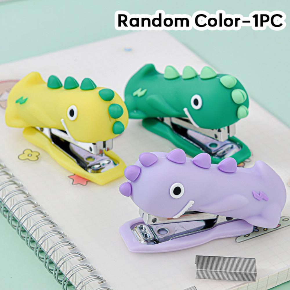 Use 10# Staples Stapler Panda/Astronaut/Dinosaur Stapling Machine  Bookbinding Supplies