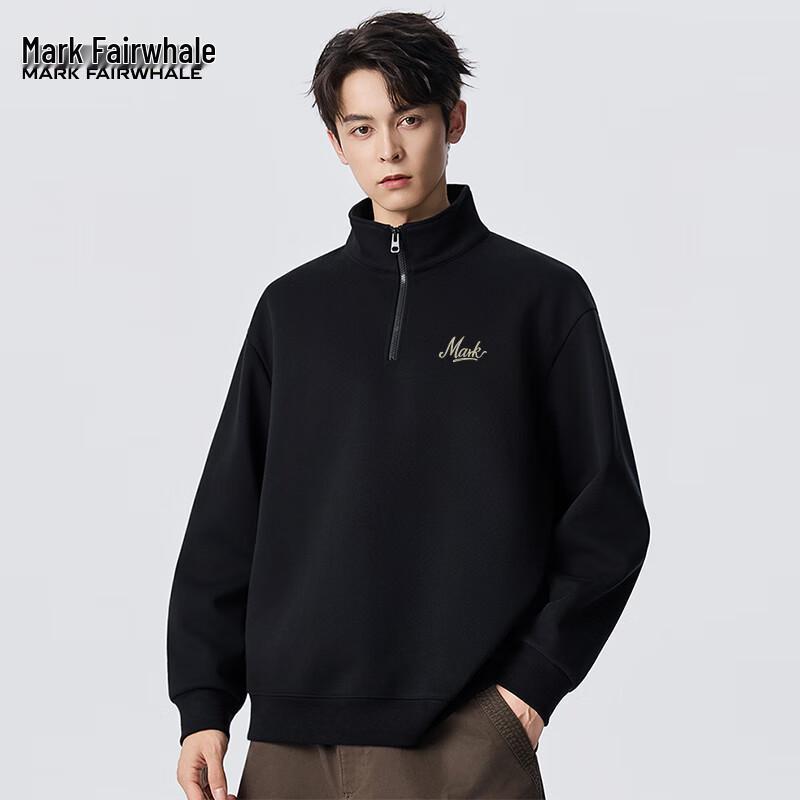 

Mark Fairwhale Men s Half-Zip Stand Collar Sweatshirt M
