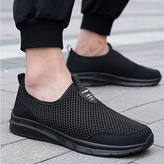 Pánské jednodílné síťované boty s jarními a letními nízkými rukávy, perforované a prodyšné sportovní boty, lehké a ležérní boty