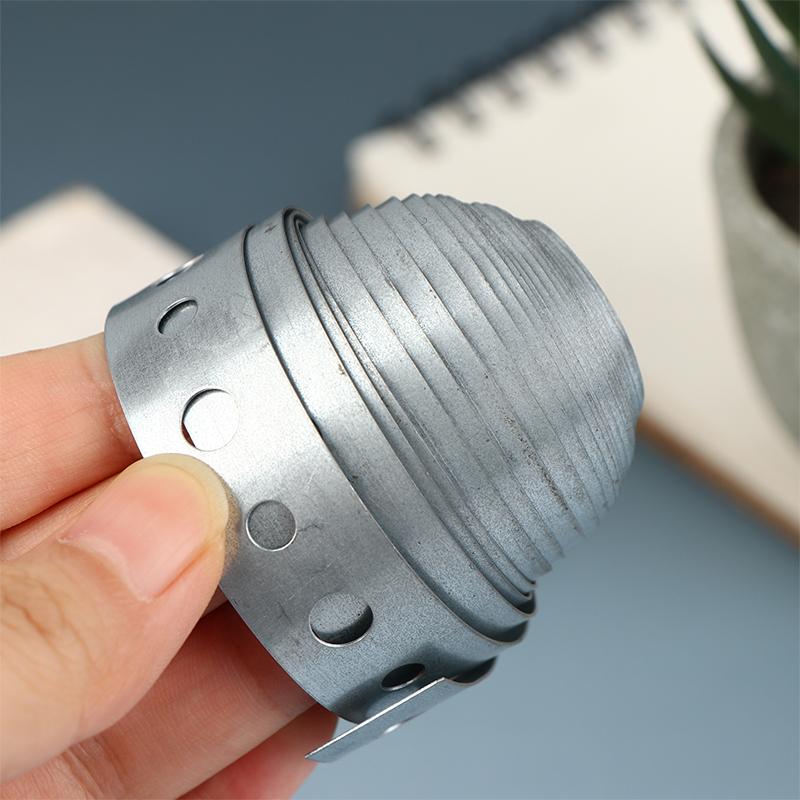 1 Rolle verzinktes Stahlband Aufhängeband vorgelocht Mehrschlitz-Metallband für Rohrabstützungen Aufhängung und Blecharbeiten