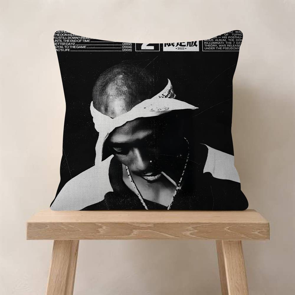 PC Tupac SShakur Pillow Cover Sofa Cushion Cover Home Room Decoration Children Gift