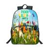 Pikmin 3D Cartoon Print Backpack Boy Girl Fashion Casual Pattern Schoolbag 16inch Fun Waterproof Knapsack DIY Custom Backpacks